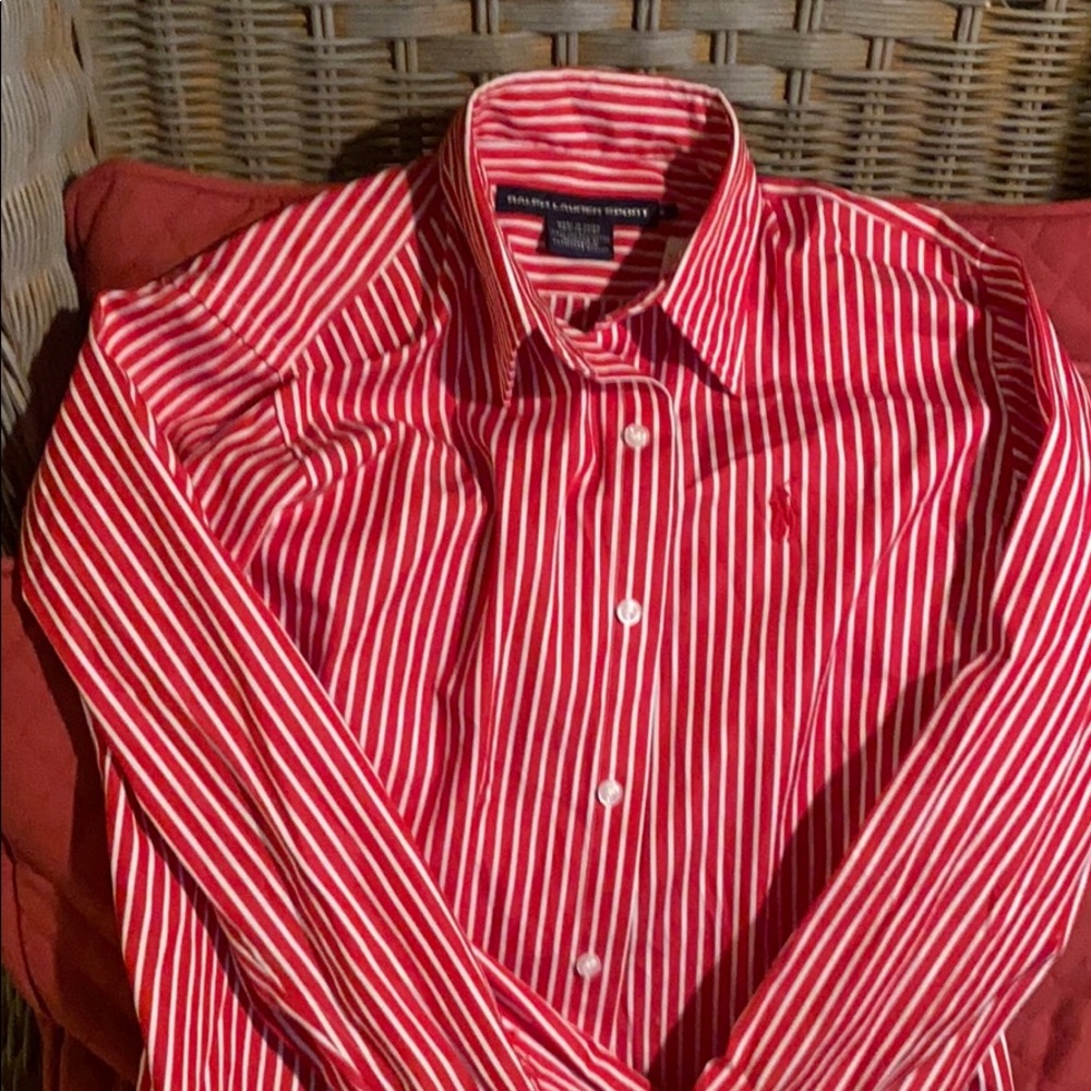 Ralph Lauren Sport red/white striped woman’s shirt